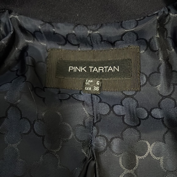 Pink Tartan Navy Peacoat - Picture 3 of 6